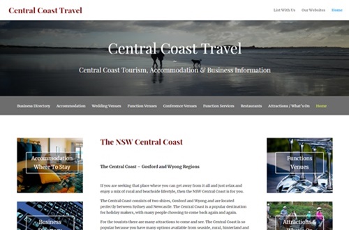 Central Coast Travel Business Advertising